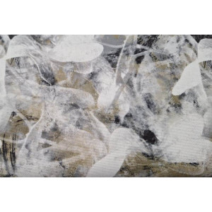 10cm Canvas "Blüten abstrakt ecru/beige/antrazith" (Grundpreis € 10.00/m)  
